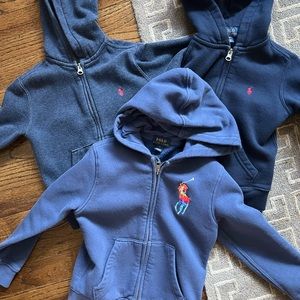3 polo Ralph Lauren hoodies